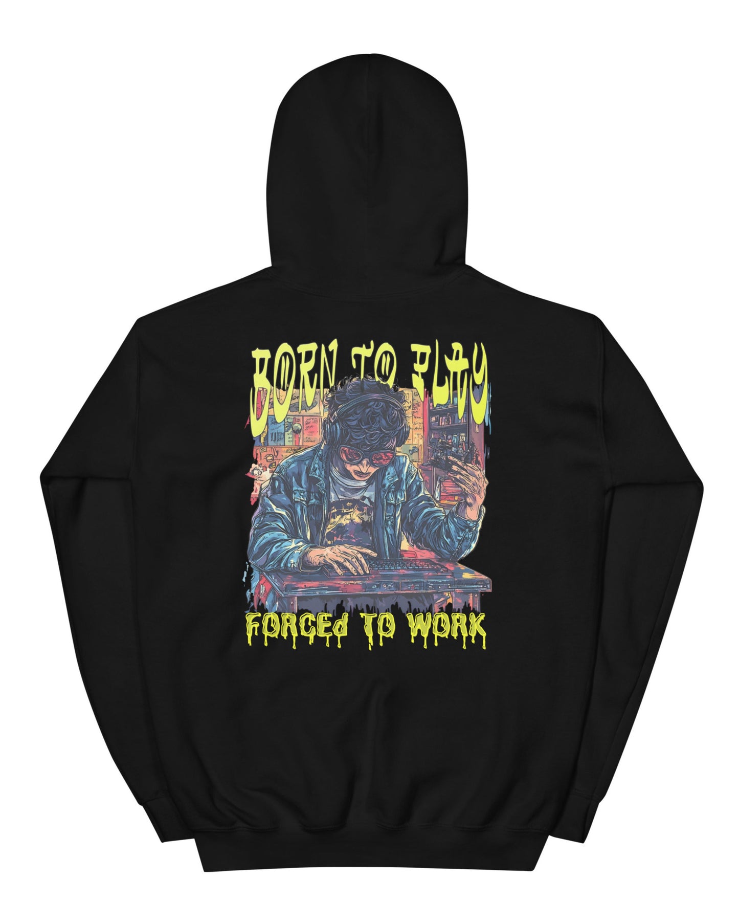 Born To Play Forced to Work | Printed | Unisex Hoodie Comiwear