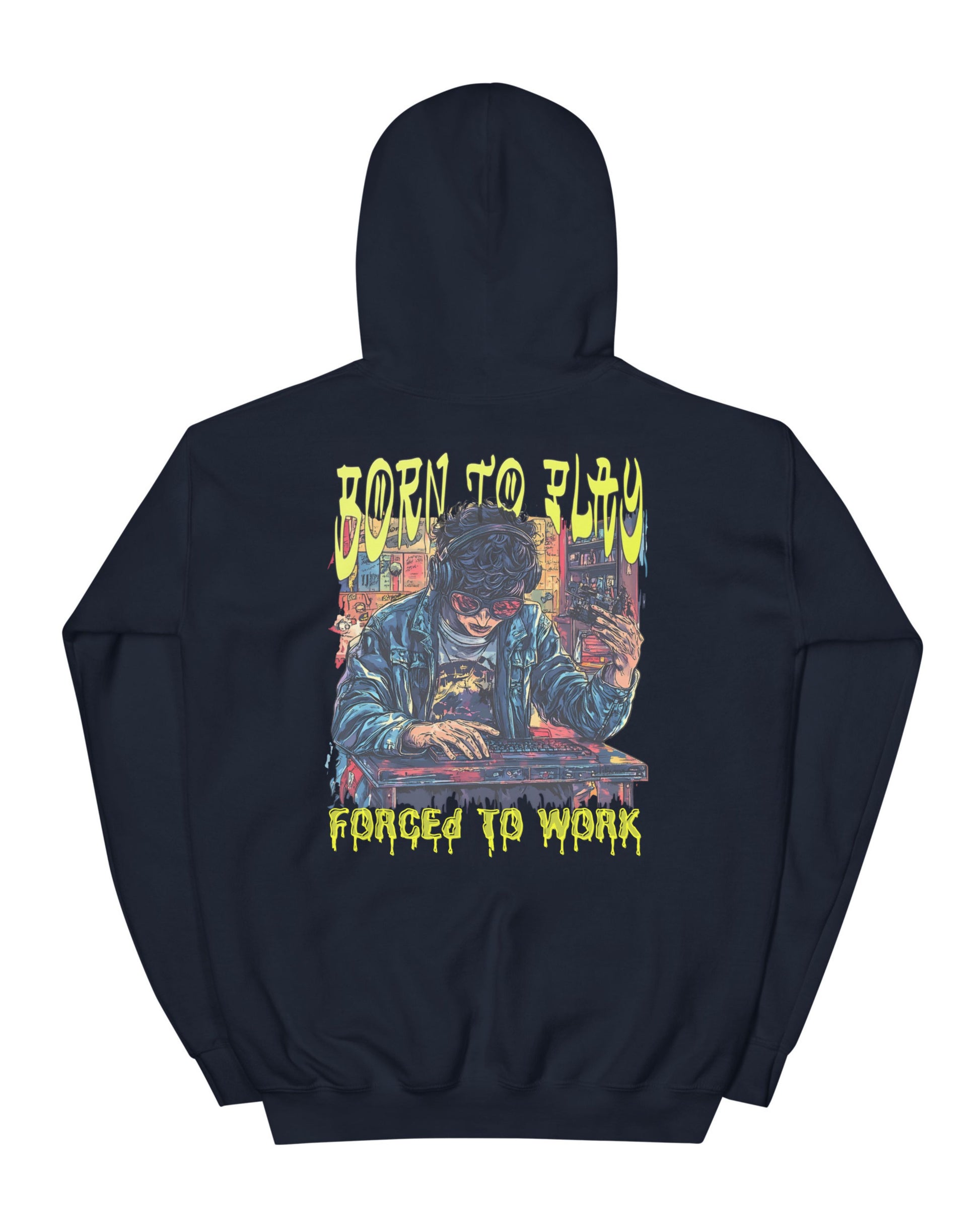 Born To Play Forced to Work | Printed | Unisex Hoodie Comiwear